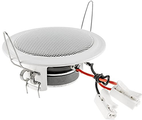 Altoparlante da incasso altoparlante da soffitto 45W installazione piatta soffitto parete altoparlante rotondo 106mm per ufficio cucina soggiorno home cinema bianco