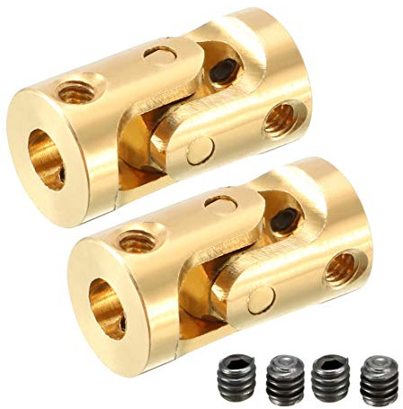 sourcing map 2 Stücke 3mm bis 3mm Drehbare Universal Lenkwelle U Gelenk Koppler L13XD7 DE de | 3mm bis 3mm