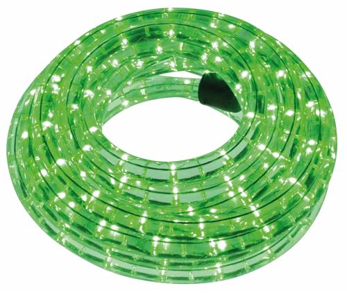 HQ-Power LED-Lichtschlauch, Lichterschlauch außen wetterfest, Lichtschlauch LED, Lichterkette Schlauch, LED Schlauch, Weihnachten, Party, flexibel, Dekoration, 36 LEDs/Meter, grün, 9 m