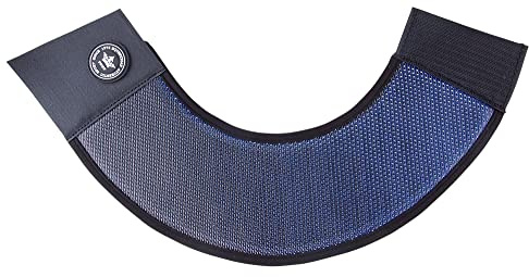 PFIFF 102774 Hufglocken Shine Bright, glänzend mit Klettverschluss, blau-silberfarben, S