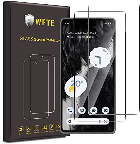 WFTE [2-Pack Screen Protector for Google Pixel 7,Anti-Scratch,High Transparency,Anti-fingerprint,Bubble-Free,Dust-Free Premium Screen Protector Tempered Glass For Google Pixel 7