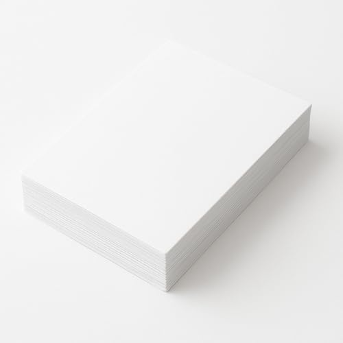 25 hojas de tarjetas postales blancas de 12,7 x 17,8 cm, cartulina blanca lisa de una sola cara de 300 g/m². Perfecto para hacer tarjetas, artes y manualidades, tarjetas flash, tarjetas de índice.