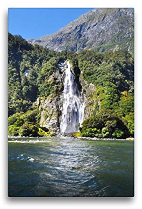 Premium Textil-Leinwand 30 x 45 cm Hoch-Format Bowen Falls, Leinwanddruck von Nadine Büscher