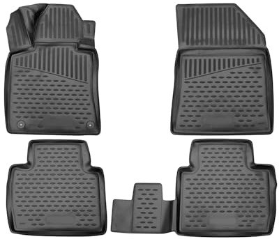 OMAC Gummimatten Fußmatten kompatibel mit Peugeot 508 SW 2018-2021 TPE Automatte Schwarz 4X