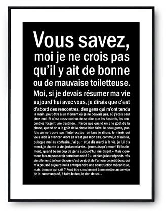 Planetee Affiche femme Toiletteuse Bonne ou mauvaise | Poster Tableau Métier Humour fond blanc pour décoration murale qualité papier Premium A4