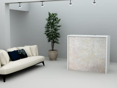 MOSTRADOR Laminado DE 25mm DE Grosor DE 120x105x50cm. Fabricado EN ESPAÑA. Envió A PENÍNSULA, Entrega DE 3 A 5 DIAS HABILES. (Porcelain 01)