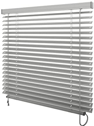 OR TENDE - Tenda Veneziana da 50 mm 100x230 cm in Alluminio Su Misura per Esterno Personalizzata con Nastro in Corda per esterno Made in Italy