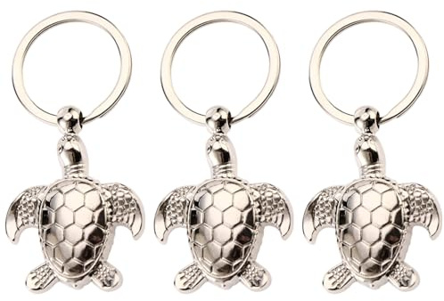 Porte-Clés Tortue 3 Pièces, Design Mignon, Antisalissure Et Durable, Léger Et Facile À Transporter, Adapté Au Rangement Quotidien des Clés.