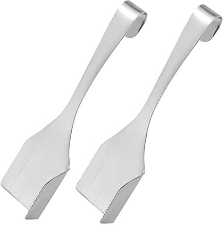 ABOOFAN 2St Butter käse messer käseschneider butter slicer Käsehobel für Schneidebrett Butterspatel Küchenzubehör Brotbackwerkzeuge und Zubehör Rostfreier Stahl Silver