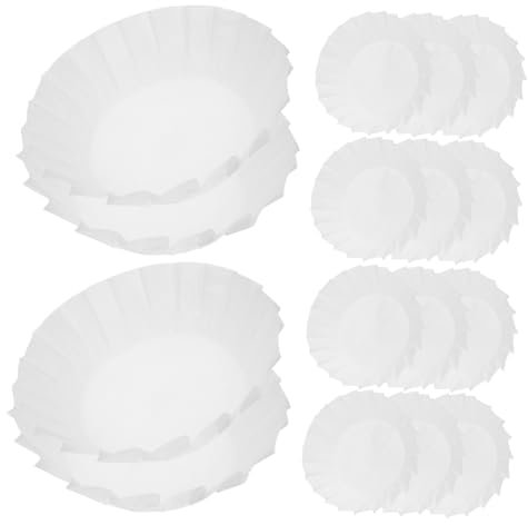 MAGICLULU 50pcs Greaseproof Cake Liners Paper Non-Stick Baking Paper for Cupcake Cookie No-fold Design