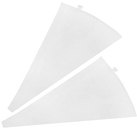 Cabilock 2 Pcs Reusable Fabric Piping Bags for Cake Decoration Sturdy Frosting Bags Nozzles for Baking Pastries and Cupcakes