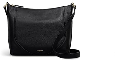 RADLEY London Wood Park Damen Leder Medium Ziptop Crossbody, Schwarz , Medium/Large