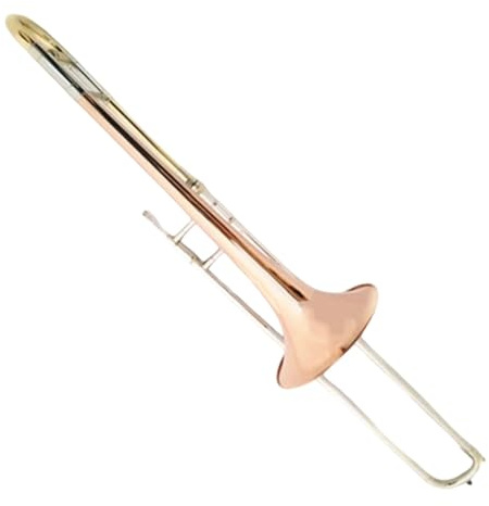 Trombón De Metal El Instrumento Tenor En Si Bemol Es Adecuado Para Que Los Principiantes Practiquen(3/4)