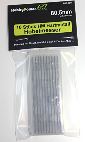 10 Stück Hartmetall HM Hobelmesser Wendemesser 80,5 für ELU MFF81 / MFF40 / MFF80
