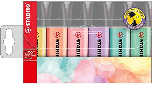 Textmarker - STABILO BOSS ORIGINAL Pastel - 6er Pack