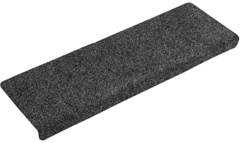 vidaXL Stufenmatten Selbstklebend 15 STK. 65x21x4 cm Grau Rechteckiger Rand
