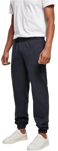 Build Your Brand herr joggingbyxor, basic sweatpants, sportbyxor för män finns i många färger, storlekar XS – 7XL, marinblå, 4XL