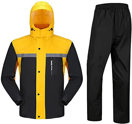 FiorHOCc Regenanzug für Männer Frauen Regenanzüge für Männer und Frauen,Regenbekleidung für wasserdichte Arbeiten,Motorrad-Regenanzug,wasserdichte Regenjacke und Hose im Set