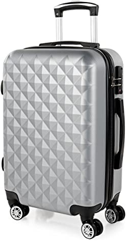 Valise Cabine 55x40x25 Rigide Légère à Roulette 4 Roues Pivotantes avec Cad