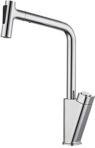Wasserhahn Bad Ausziehbar Waschtischarmatur mit Brause Bad Armaturen Waschbecken 2 Strahlarten Brause Einhebelmischer Bad Chrom