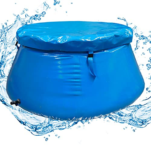 LTCANOPY Foldable Water Bladder Tank, Large-Capacity Collapsible Soft Drought-Resistant Container, Fire-Fighting Agricultural Use (Bucket 2000L)
