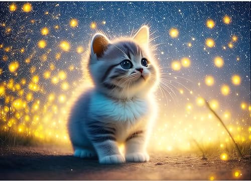 Hjjdiyes malen nach zahlen erwachsene tiere katze malen nach zahlen malen nach zahlen kinder ab 9 jahre mädchen anfänger geschenk 40 x 50 cm