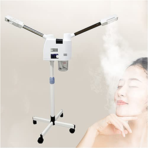 2 in 1 Professionelle Gesichtsdampfer Hot Mist Spray Vapozon Bedampfe Gesichts Dampfer Dampfgerät Kosmetikstudio für Salon Home Spa Gesicht Persönliche Hautpflege Gesichtspflege Gesicht SPA