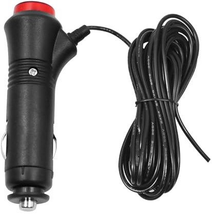 CGEAMDY Spinotto Presa Accendisigari per Auto, Maschio Presa Accendisigari Adattatore, 12V 24V Maschio Spina Accendisigari, con LED Accendino Adattatore, per Auto, Veicolo, Moto, Barch(3M)