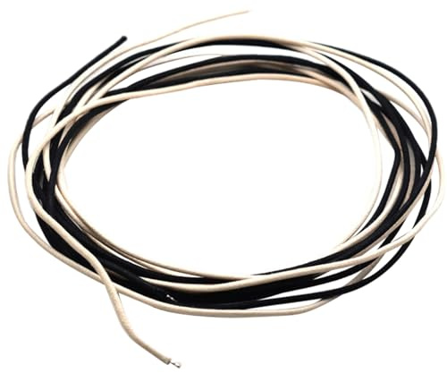 2 m 2 Farben (3,5 m insgesamt) stoffbezogene, vorverzinnte Litze, Pushback, 22 AWG, Vintage-Draht, Gitarren-Verkabelungssets, Geschirre, gewachster Pushback-Draht