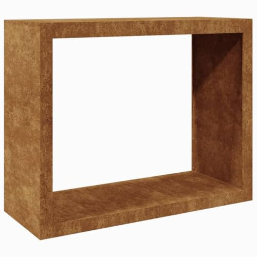 Kangmusi Brennholzregal 100x40x80 cm Cortenstahl, kangmusi850981