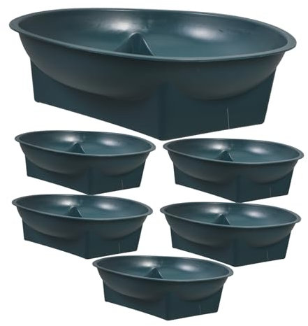 Mikikit 6pezzi Portafiori Per Tombe Cimitero Ciotole Per Fiori Commemorativi Contenitori Per Composizioni Floreali Forniture Per Fioriera Decorativa