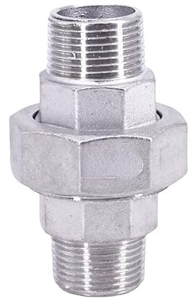 HBGNZU 1pc BSP Männlichen Buchse Union Nippel 304 Edelstahl Rohr Fitting Anschluss Wasser Gas(1)