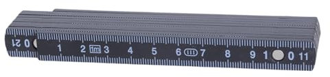 Easy Carry - Regla plegable de 1 metro con remaches de metal, medidor de ingeniería para renovación del hogar y el aula