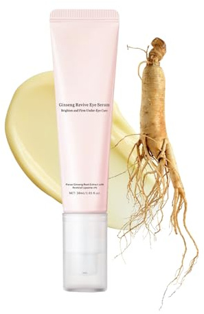 Revive Eye Serum: Ginseng + Retinal -Eye Cream For Dark Circles And Puffy Eyes -Korean Eye Cream Anti Aging -Reduces Wrinkles & Brightens Under Eyes Cream -Retinol Eye C-ream for All SkinTypes