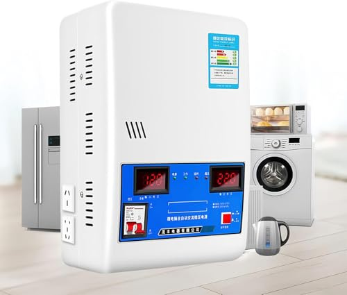 TDSYOCG Stabilizzatore Elettronico di Tensione 220V Fully Automatic, 15000W-30000W con Correzione Ultra Bassa per Piccoli Elettrodomestici e Protezione da Sottotensione