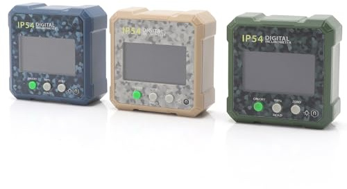 Yctze Digital Vinkelmätare Högprecisionslutningsmätare med LCD-skärm med Bakgrundsbelysning och Magnetisk Bas för Träbearbetningskonstruktioner i Fordon (Kamouflage grön)