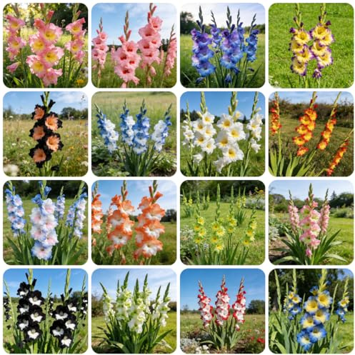 gladiolo - gladioli selvatici balcone giardino di primaverili regalare in vaso decorazione 20bulbi