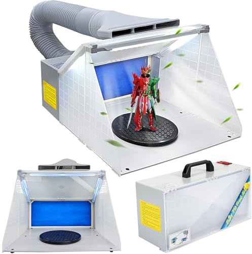 Display4top Airbrush Zubehör Absauganlage Farbe Filter Farbnebel LED