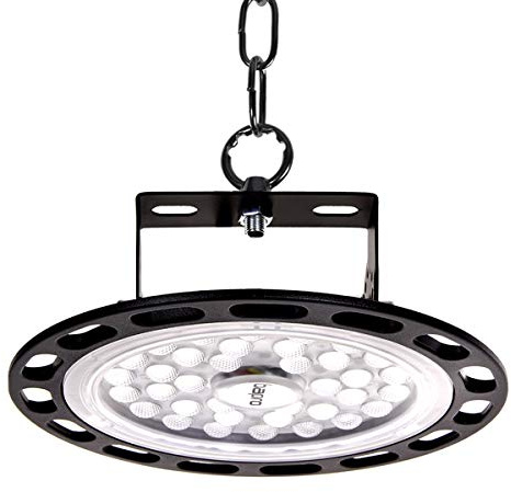 100W Proiettore Faretto LED Lampadario UFO Lampada Interni Industriale LED Luce Bianca 6000K, Fari Potente Risparmio Energetico Faretto per Soggiorno Officine e Case ecc