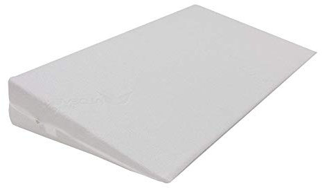 Dibapur Keilkissen mit Aloe Vera Bezug Matratzen Matratzenkeil Matratzenerhöhung Hochlagerungskeil fürs Bett Matratzen-Keil mit Doppeltuchbezug (B 120 x T 45 x H 15 / 1cm)