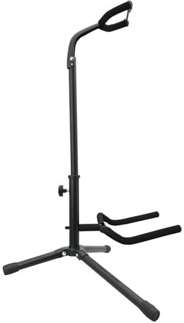 Rayzm Gitarrenständer mit Höhenverstellung, Metallbodenständer für akustische / elektrische / klassische Gitarre, Bass, Mandoline und Banjo