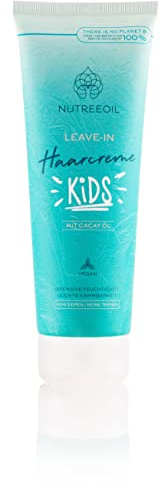 NUTREEOIL Leave-In Haarcreme Kids & Babys 200ml | Für Locken und glattes Haar | Schonend mit Cacay Öl | Intensive Feuchtigkeit | Leichte Kämmbarkeit | Anti-Frizz | Vitamin E | Vegan
