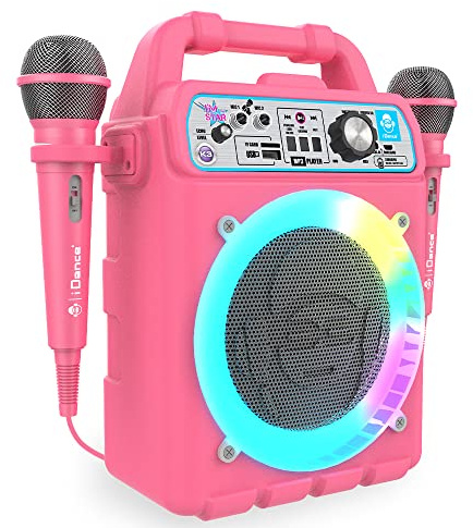 Idance K3V2 Party Box - Máquina de Karaoke, para fiesta, altavoz Bluetooth, con micrófono
