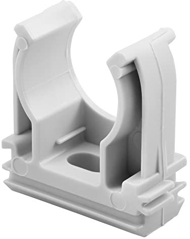 Gewiss SUPPORTO A CLIPS IN POLIMERO ANTICHOC - 20 mm - GRIGIO RAL 7035 (25 pezzi)