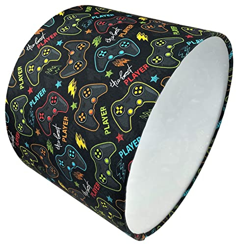 Gaming Lampshade Ceiling Light Shade for Boys Girls Bedroom Accessories Decorations Lights Gamer Room Decor Table Lamp Controller