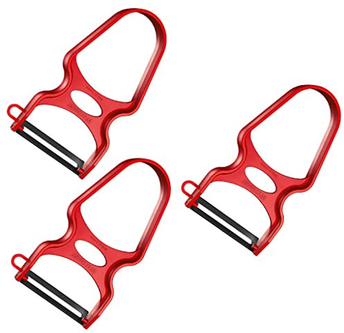 Westmark 3 Spargel- und Gemüseschäler, U-Typ, Federstahlklinge, Ergonomisch geformter Griff, 105722E3