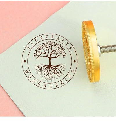 Branding Eisen für Holz Personalisiertes Holz Branding Eisen Custom Burning Brand Stamp Logo Design für Holzbearbeitung und Backen (2,5 x 2,5 cm)