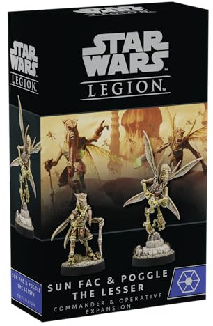 Star Wars: Legion Sun Fac & Poogle The Lesser Operative & Commander Erweiterung – Tabletop Miniaturen Strategiespiel für Kinder & Erwachsene, ab 14 Jahren, 2 Spieler, 3 Stunden Spielzeit, hergestellt