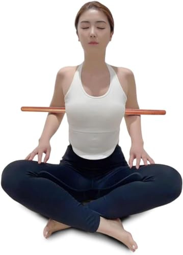 JETR™ StretchNHeal Collapsible Wooden Yoga Stick – Regular & XL | Posture Corrector, Mobility & Stretching Stick, Exercise & Workout Pole for Flexibility, Balance & Rehab