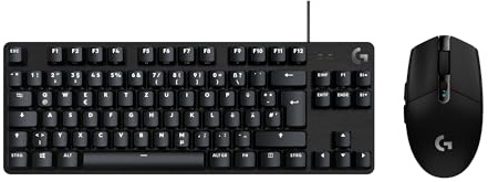 Logitech G G305 Lightspeed kabellose Gaming-Maus und G413 TKL SE mechanische Gaming-Tastatur – Maus mit Hero Sensor Uns kompakte Tastatur – PC/Mac - Schwarz